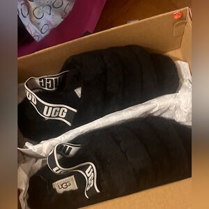 Black Ugg slippers